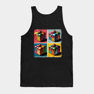 Fruitful Festivity: A Vibrant Pop Art Fruitcake Celebration Tank Top